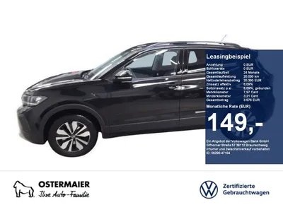VW Volkswagen T-Cross GOAL 1.0TSI 95PS ACC.5J-G.KAMERA.NAVI+VC im Leasing von Null-Leasing