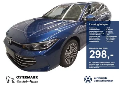 VW Volkswagen Passat Variant ELEGANCE 2.0TDI 193PS DSG 4M ACC. im Leasing von Null-Leasing