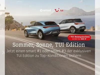 Smart smart #3 Premium ✈️ TUI-Sonderedition inkl. 500€ Reisegutschein**❗️(Head-up/Soundsystem/Navi/Pano/LED+) im Leasing von LeasingTime
