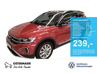 VW Volkswagen T-Roc STYLE 2.0TDI 150PS DSG ACC.5J-G.AHK.KAMERA im Auto Abo von Null-Leasing