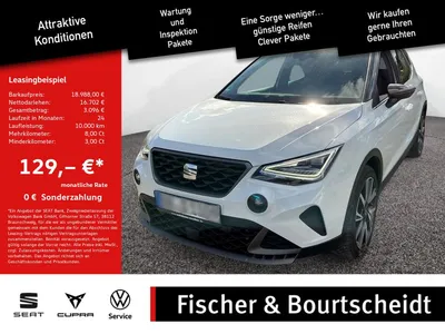 Seat Seat Arona 1.0 TSI FR KLIMA 5,99% EFF* PDC LED im Leasing von Null-Leasing
