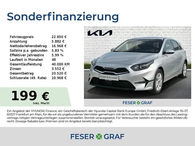 Kia Kia Ceed 1.5T DCT7 VISION KOMFORT+ NAVI im Auto Abo von Mobile.de