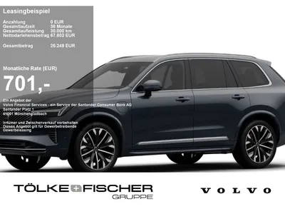 Volvo Volvo XC90 T8 AWD PHEV Plus Bright Gewerbe Aktion im Leasing von Null-Leasing