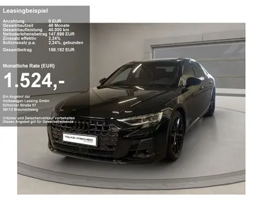Audi Audi S8 4.0 quattro TFSI ACC AUT Kam. Leder Luft Navi im Leasing von Null-Leasing