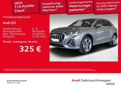 Audi Audi Q3 35 TFSI 2x S line S tronic AHK Navi CarPlay im Auto Abo von LeasingMarkt.de