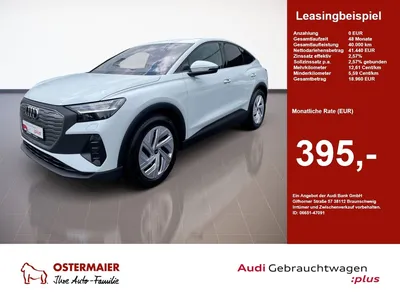 Audi Audi Q4 Sportback e-tron 45 286PS WÄRMEPUMPE.MATRIX.H im Leasing von Null-Leasing
