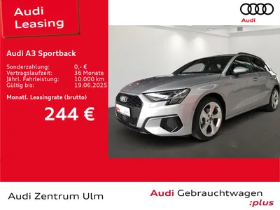 Audi AUDI A3 Sportback advanced 30 TDI S tronic AHK NAV+ im Auto Abo von Null-Leasing