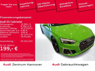Audi Audi S5 Cabriolet 3.0 TFSI quattro Matrix B&O Head-Up im Auto Abo von Null-Leasing