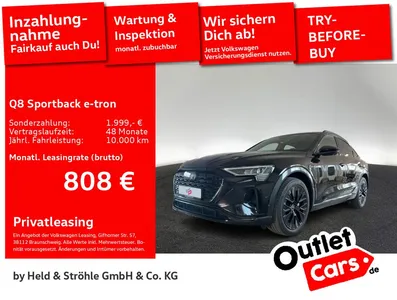 Audi Audi Q8 e-tron Sportback S-Line 50 qu 21 LUFT PANO im Leasing von Null-Leasing