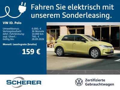 VW Volkswagen ID. Polo Life 37 kW, Top Leasing, 6.000€ als SZ im Leasing von Null-Leasing