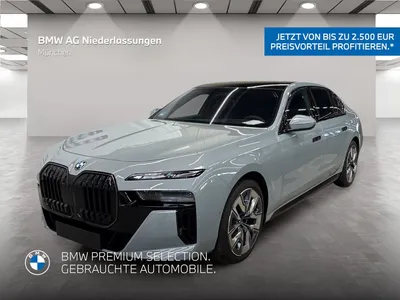 BMW BMW i7 xDrive60 Limousine M Sport Massage AHK Alarm im Leasing von Null-Leasing