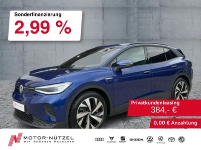 VW Volkswagen ID.4 150kW Pro Performance MATRIX+NAVI+ACC+SHZ im Leasing von Null-Leasing
