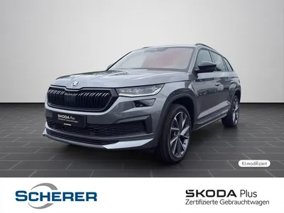 Skoda Skoda Kodiaq Sportline 2,0 TDI DSG 4X4 NAV AHK PANO ST im Leasing von Null-Leasing