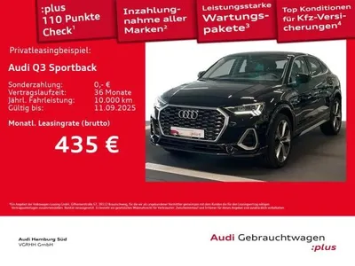 Audi Audi Q3 Sportback 40 TFSI S line qu. S tronic LM20 im Auto Abo von LeasingMarkt.de