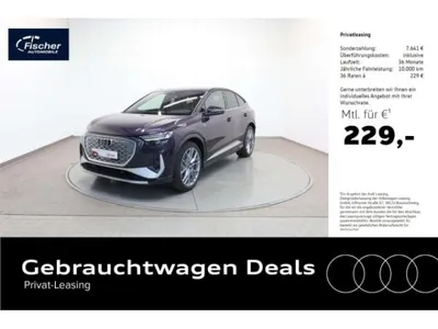 Audi Audi Q4 e-tron e-tron Sportback 45 qu. S line AHK/21''/P-Dach im Auto Abo von LeasingMarkt.de