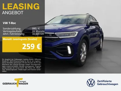 VW Volkswagen T-Roc R 4M BLACK TITAN LEDER PANO DCC im Auto Abo von Null-Leasing