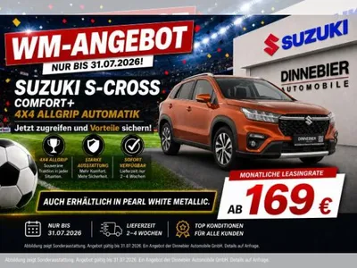 Suzuki Suzuki S-Cross "Comfort+" 4x4 Allgrip, Automatik, WM-Edition im Leasing von LeasingMarkt.de