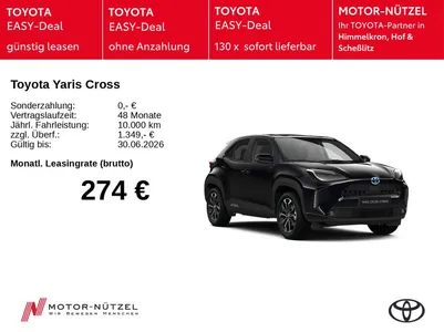 Toyota Toyota Yaris Cross Teamplayer + Winter Paket im Leasing von Null-Leasing