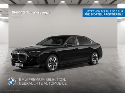 BMW BMW i7 xDrive60 Limousine M Sport Massage AHK Alarm im Leasing von Null-Leasing
