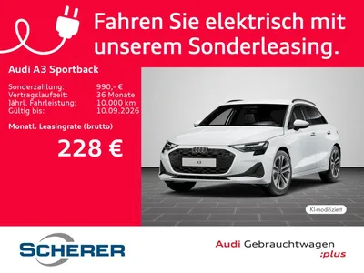 Audi Audi A3 Sportback TFSI e 150 kW S tronic MMI SHZ ACC im Leasing von Null-Leasing