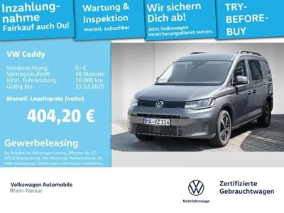 VW Volkswagen Caddy 1.5 TSI Flexible Maxi AHK Klima Radio uvm im Auto Abo von LeasingMarkt.de