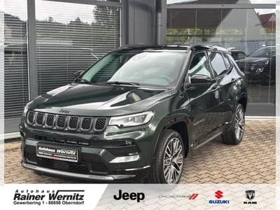 Jeep Jeep Compass 1.5 E-Hybrid Summit Automatik *LEDER*LED*SHZ*PDC*ACC*360Grad*19Zoll*SOFORT* im Auto Abo von LeasingMarkt.de