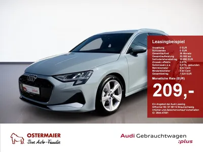 Audi Audi A3 Sportback ADVANCED 35 TFSI 150PS S-TRONIC AHK im Leasing von Null-Leasing