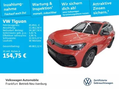 VW Volkswagen Tiguan 2.0 TDI DSG R-Line 4Motion Navi AHK "IQ.LIGHT" - HD-Matrix-Scheinwerfer Panoramadach Standheizung im Auto Abo von LeasingMarkt.de