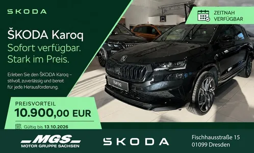 Skoda Skoda Karoq Sportline 1,5 TSI DSG #JETZTODERNIE im Leasing von Null-Leasing