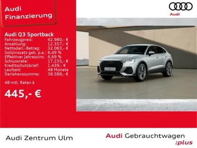 Audi Audi Q3 Sportback S line 35 TFSI S tronic AHK NAV 19" im Auto Abo von LeasingMarkt.de