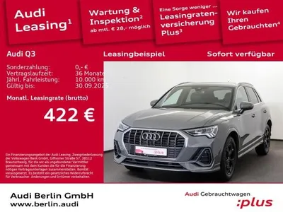 Audi Audi Q3 S line 35 TFSI S tr. AHK LED PDC NAVI VIRTC im Auto Abo von LeasingMarkt.de