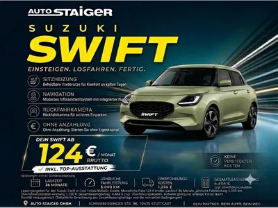 Suzuki Suzuki Swift Comfort+🚗Höchste Ausstattungslinie🔥 im Leasing von LeasingMarkt.de