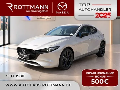 Mazda Mazda 3 2027 140ps Aut HOMURA PLUS Leder BOSE 360° ACC im Leasing von Null-Leasing