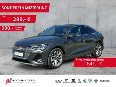 Audi Audi e-tron Sportback 55 QU 2x S-LINE MATRIX+NAVI+ACC im Leasing von Null-Leasing