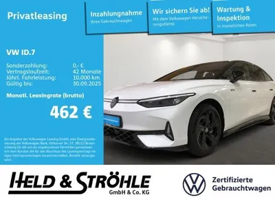VW Volkswagen ID.7 GTX 4M AHK HUD MATRIX WÄPU 360°KAM im Auto Abo von LeasingMarkt.de