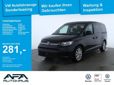 VW Volkswagen Caddy Maxi 1.5 eHybrid Klima*Navi*RFK*vorb.AHK im Leasing von Null-Leasing