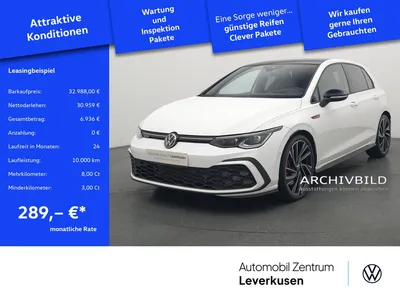 VW Volkswagen Golf VIII GTI DSG NAVI VIRT H/K ACC CARPLAY SHZ im Auto Abo von Null-Leasing