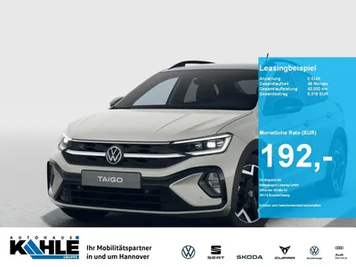 VW Volkswagen Taigo 1.0 TSI DSG R-Line Travel&ComfortPak Black im Auto Abo von Null-Leasing