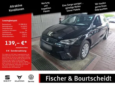 Seat Seat Ibiza 1.0 TSI Style Edition SHZ ACC FACEL. LED im Leasing von Null-Leasing