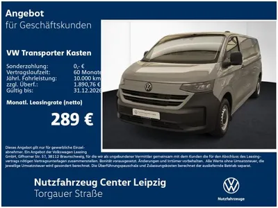 VW Volkswagen Transporter Kasten TDI Preisvorteil 13167€ im Leasing von LeasingMarkt.de