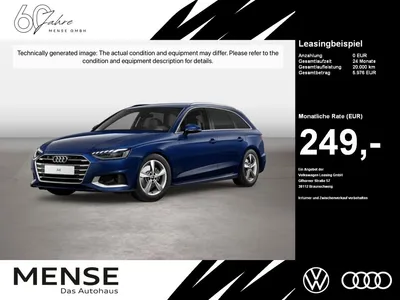 Audi Audi A4 Avant 35 TDI S tronic advanced HUD Standhzg im Leasing von Null-Leasing