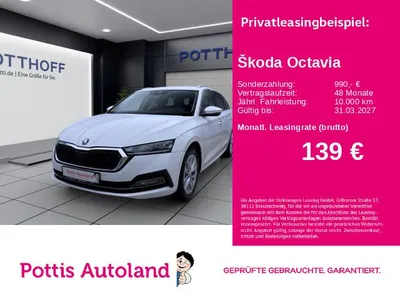 Skoda Skoda Octavia Combi 2.0 TDI DSG STYLE AHK NAVI KAMERA im Leasing von Null-Leasing