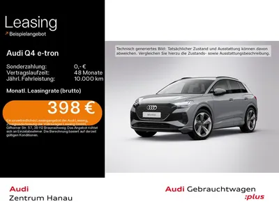 Audi Audi Q4 e-tron 45 advanced*NAVI-PLUS*MATRIX*HUD*AHK*O im Auto Abo von Null-Leasing