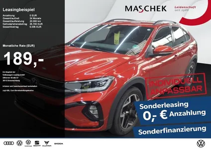 VW Volkswagen Taigo R-Line 1.5 TSI Sonderleasing! AHK Navi Rea im Leasing von Null-Leasing