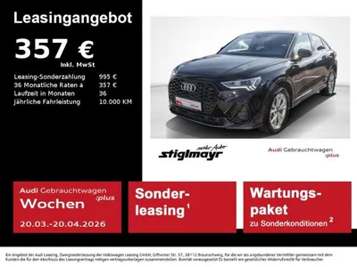 Audi Audi Q3 Sportback S line 35 TDI S-tronic AHK+LED+NAVI im Leasing von LeasingMarkt.de