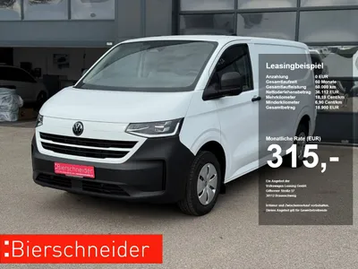 VW Volkswagen T7 Transporter Kasten 2.0 TDI LR IQ.LIGHT NAVI 5-J-GAR. AHK SHZ KAMERA KLIMA im Leasing von 9drive