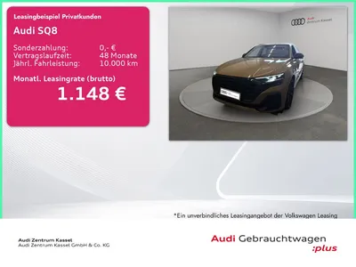 Audi Audi SQ8 4.0 TFSI qu Matrix B&O Pano Sitzlüftung 360° im Leasing von Null-Leasing