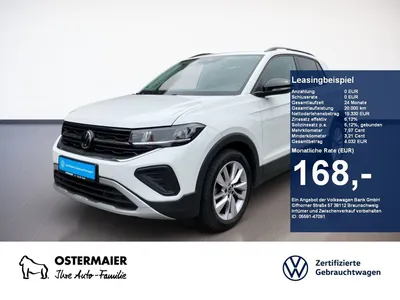 VW Volkswagen T-Cross GOAL 1.0TSI 95PS ACC.NAVI+VC.2xPDC.LED.A im Leasing von Null-Leasing