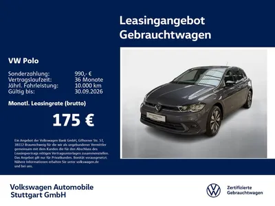 VW Volkswagen Polo Goal 1.0 TSI DSG Navi AHK Kamera im Leasing von Null-Leasing