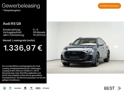 Audi Audi RS Q8 performance HUP*LASER*B&OADV*MASSAGE*PANO* im Leasing von Null-Leasing